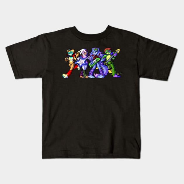 The Glamrock Crew Kids T-Shirt by Galacii